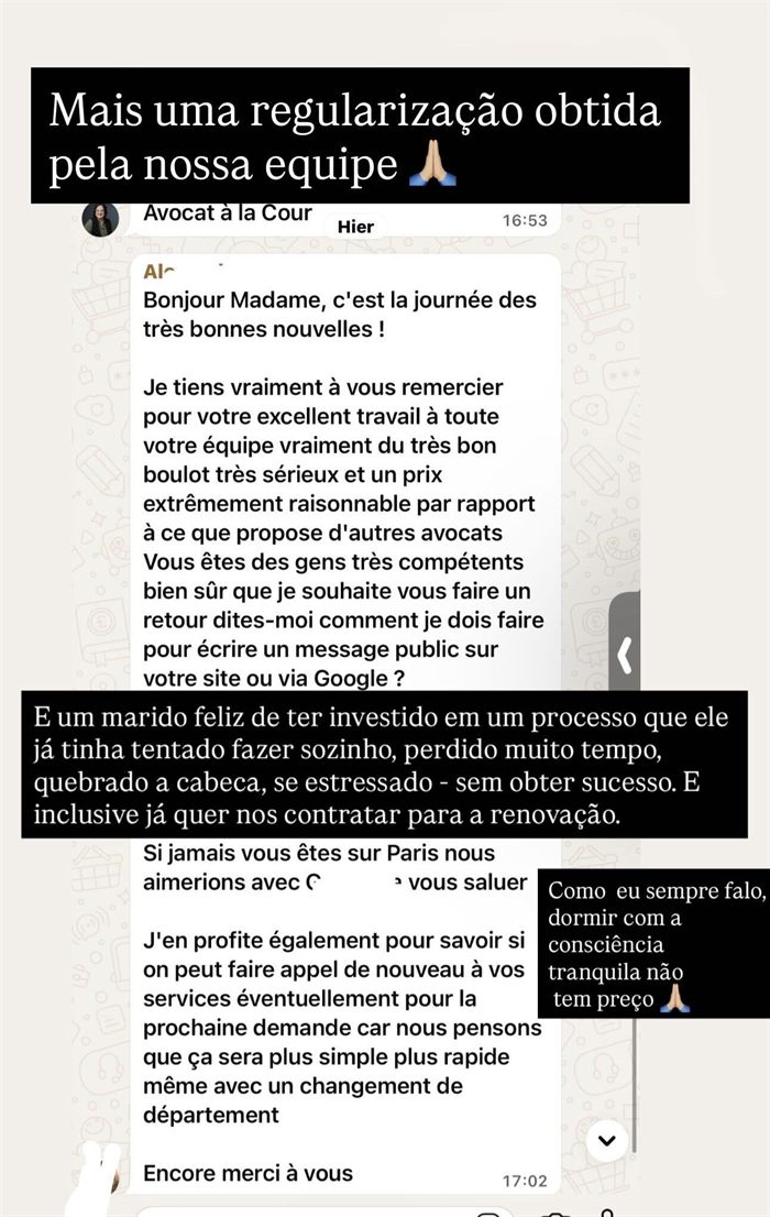 Mensagem de cliente