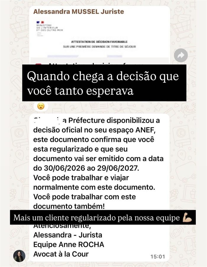 Mensagem de cliente