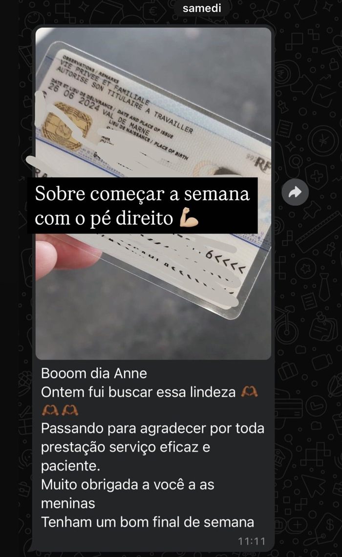 Mensagem de cliente