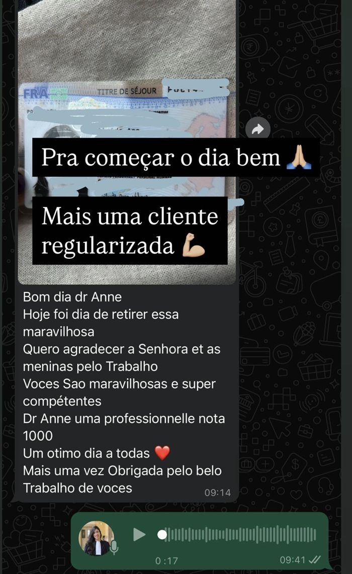 Mensagem de cliente